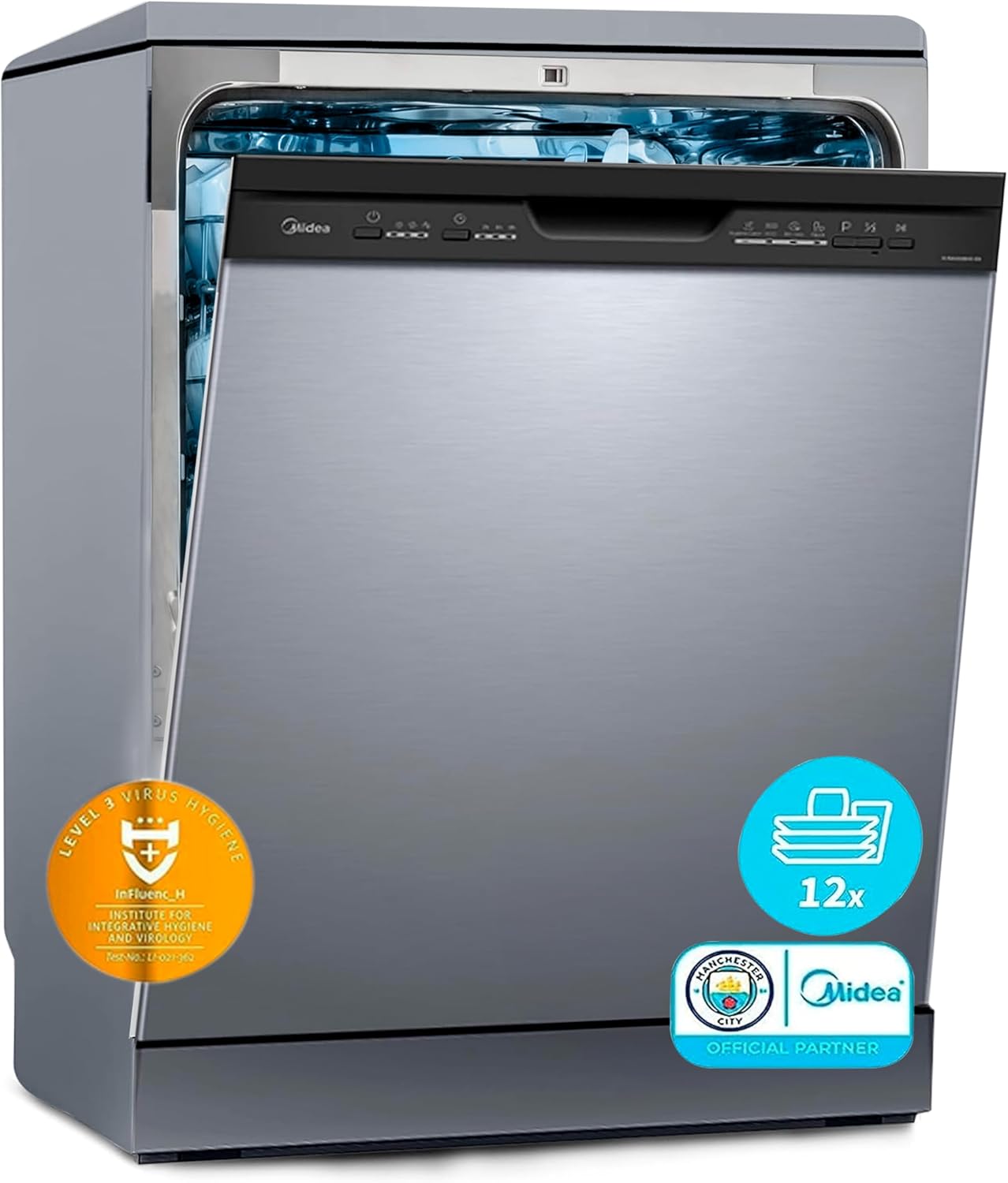 Midea Lavavajillas 60 cm+++ Inox