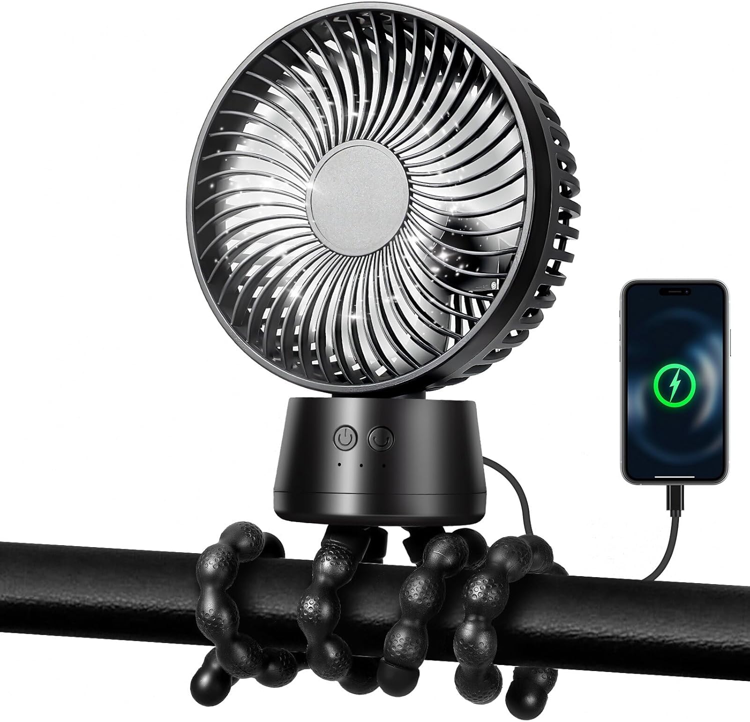 POPERFUN Ventilador Carrito Bebe