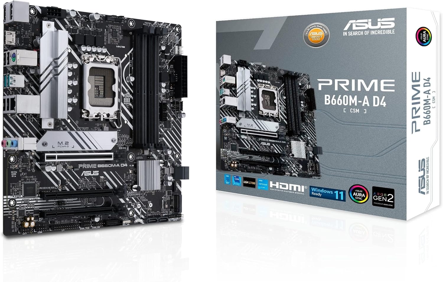 Placa Base Asus Prime B660M-A D4 Placa Base Asus Prime B660M-A D4