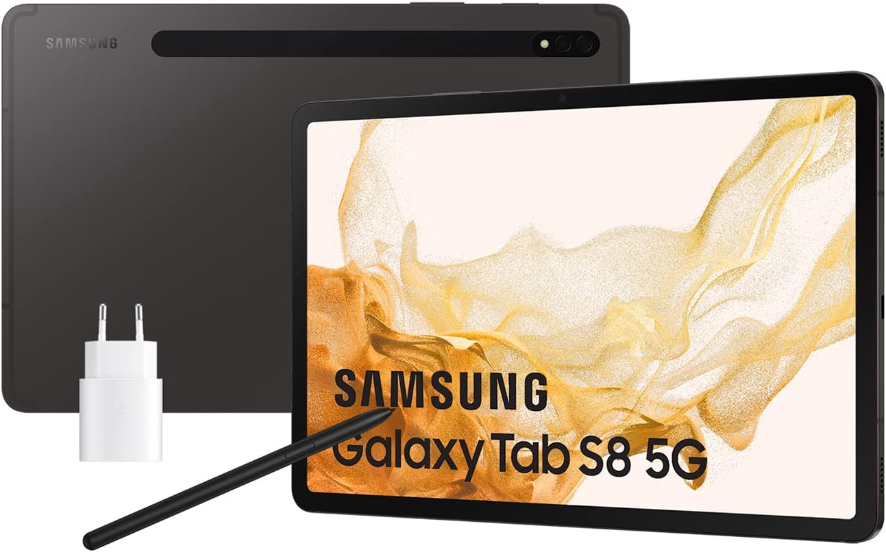 Samsung Galaxy Tab S8 con cargador Samsung Galaxy Tab S8 cargador