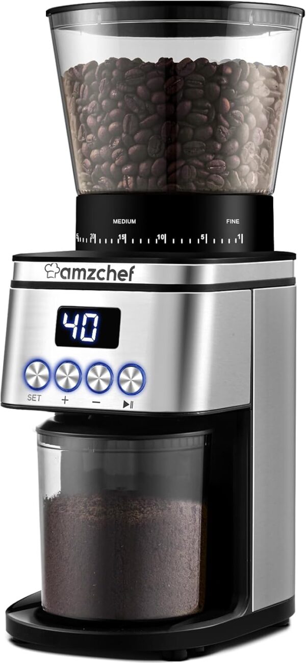 AMZCHEF Molinillo Cafe Electrico