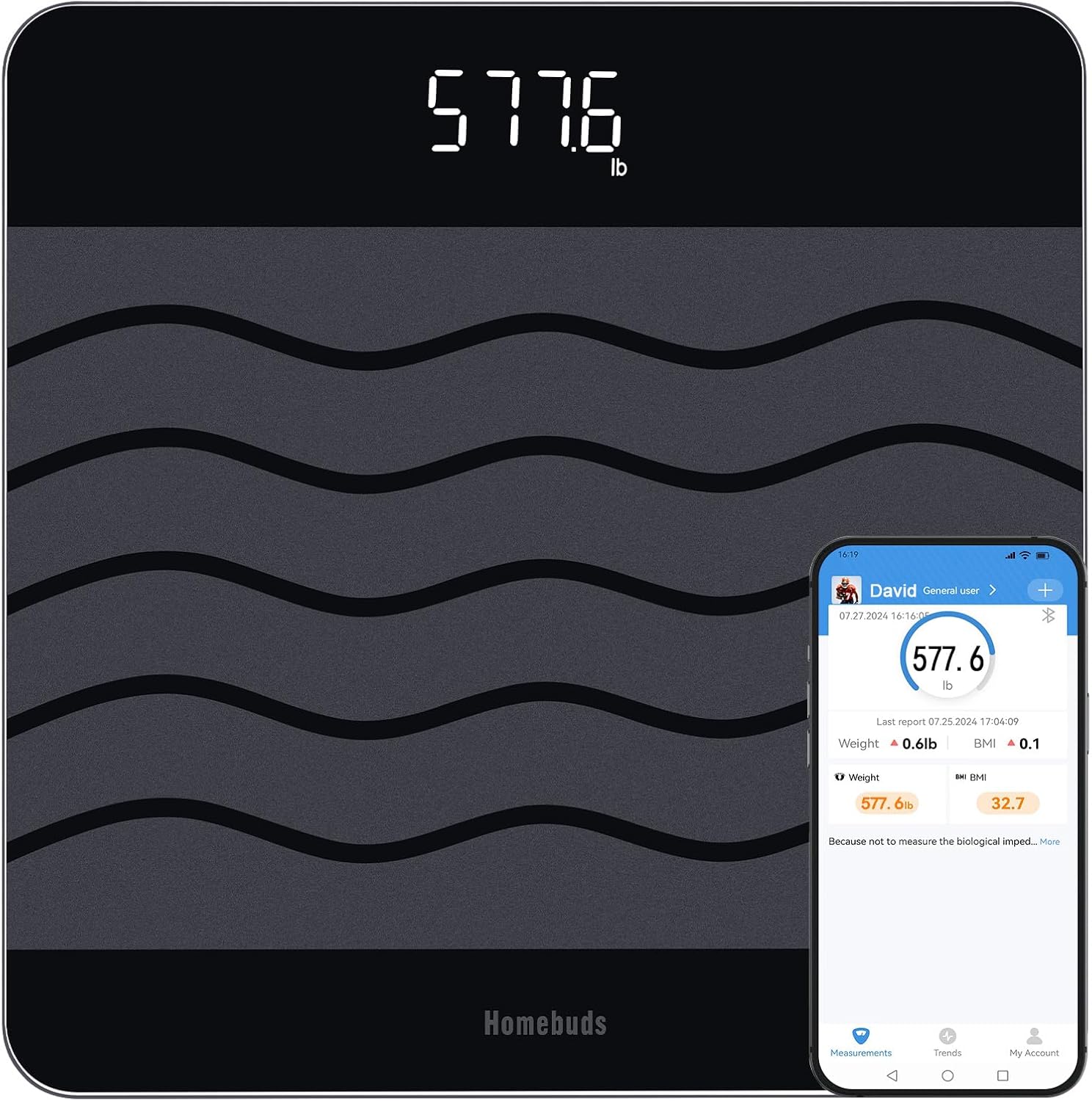 Bascula de baño Homebuds 300kg