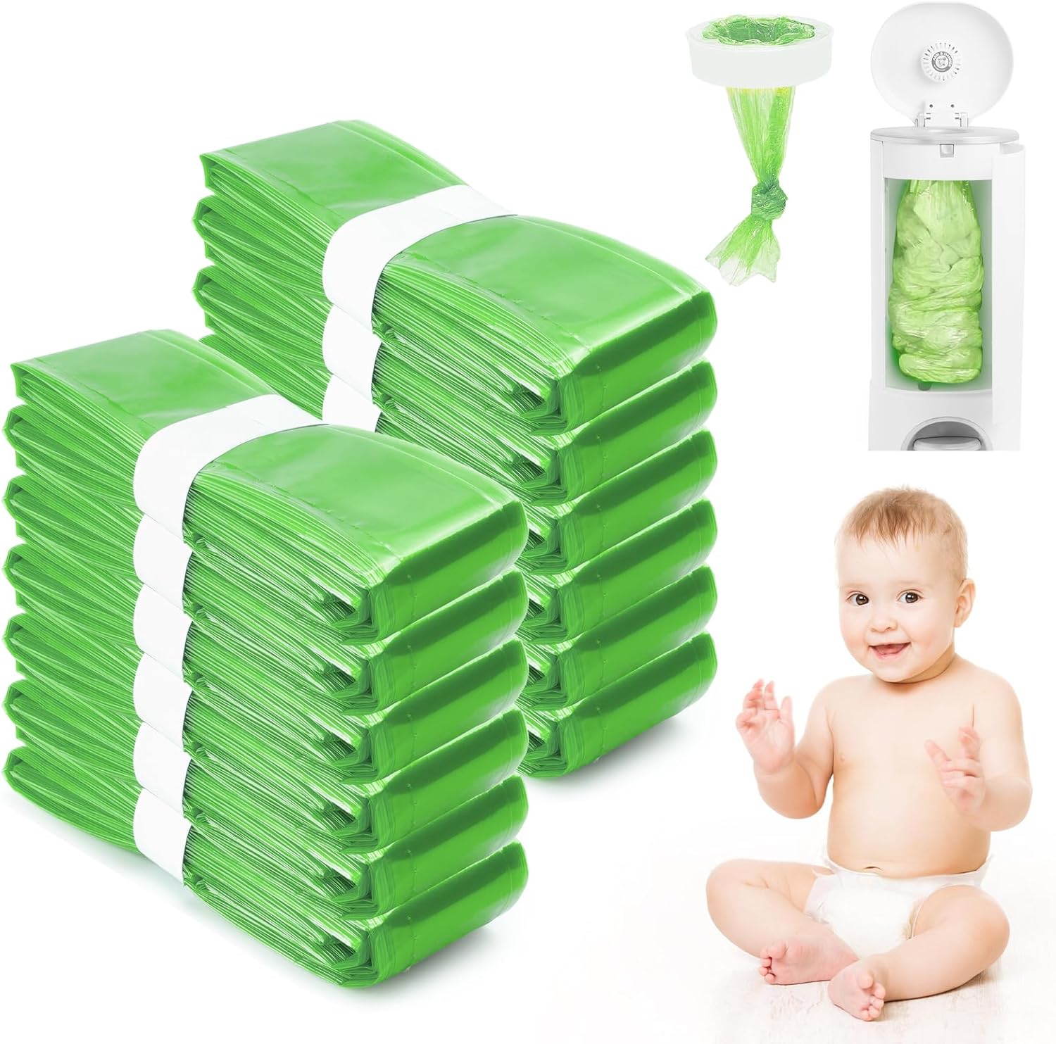 LUOJINYI Baby Diaper Bin