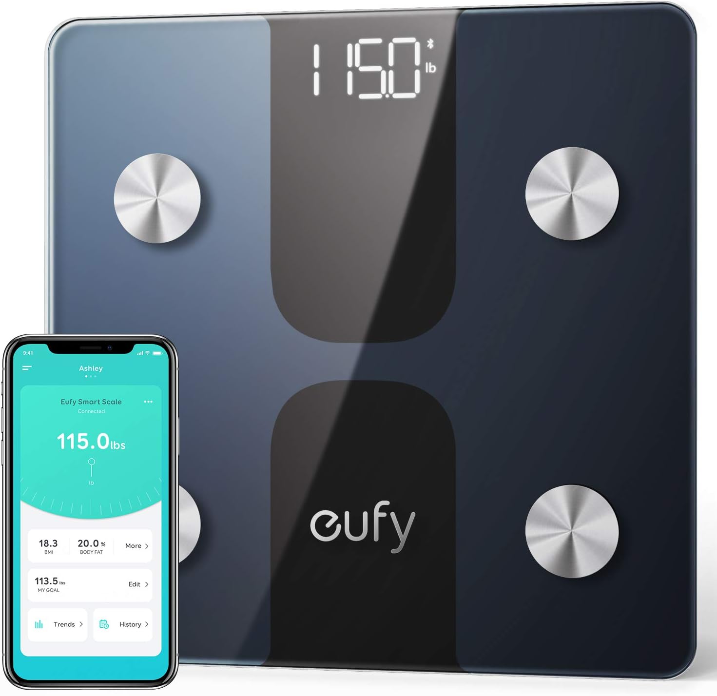 Báscula de baño digital eufy Bluetooth
