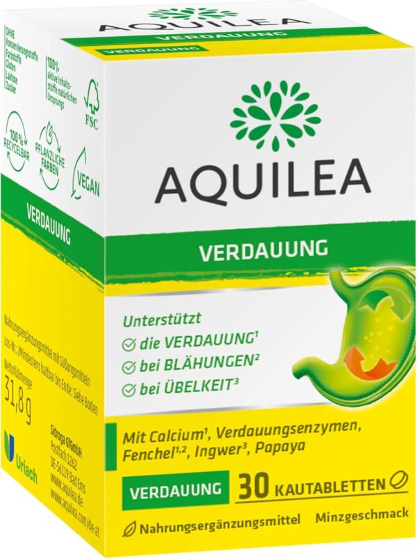 AQUILEA Digestive 30 Tablets Mint AQUILEA Digestive 30 Tablets Mint