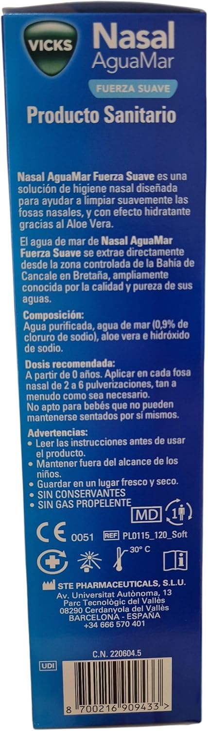 Vicks Nasal Agua De Mar Fuerza