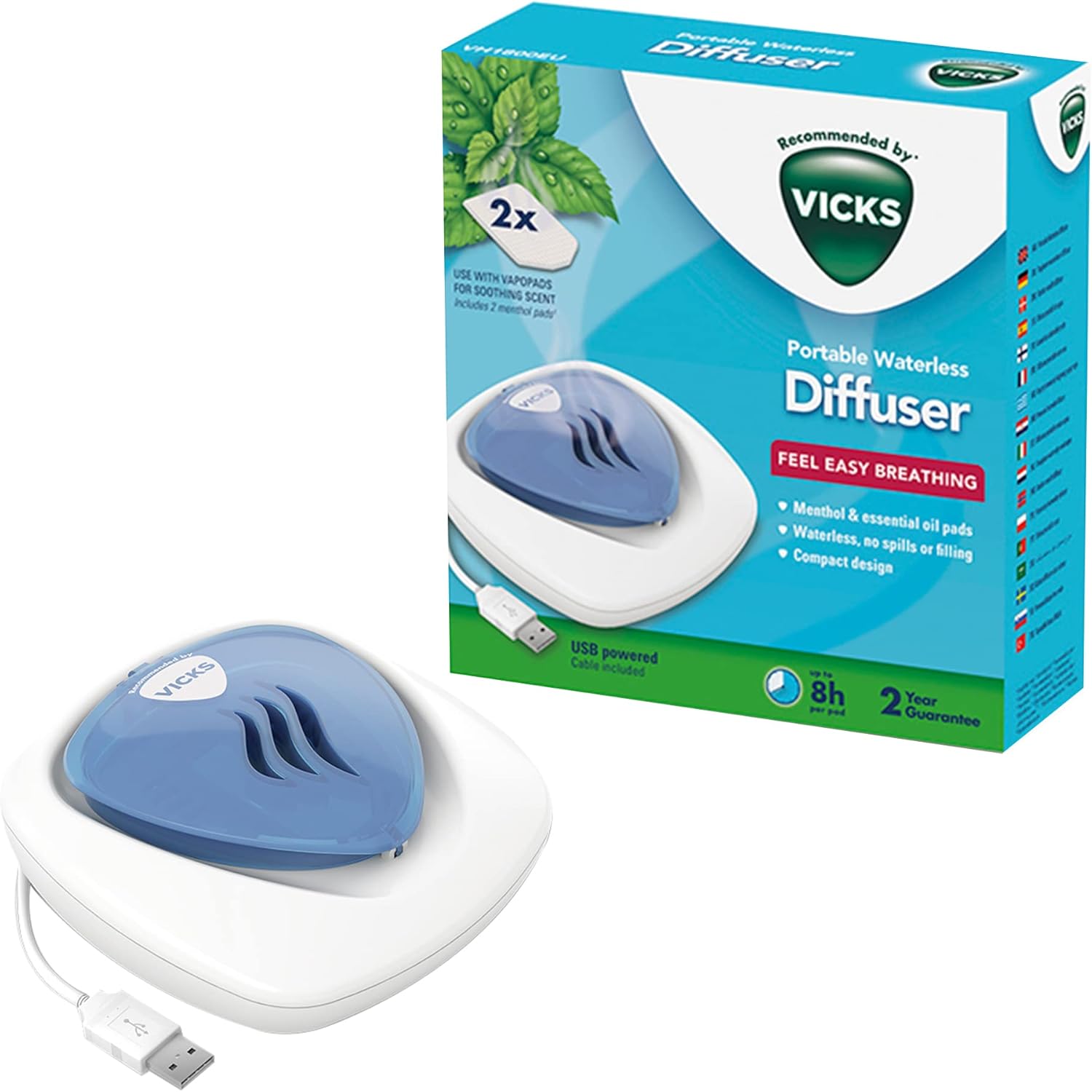 Vicks Waterless Portable Diffuser, Vicks Waterless Portable Diffuser