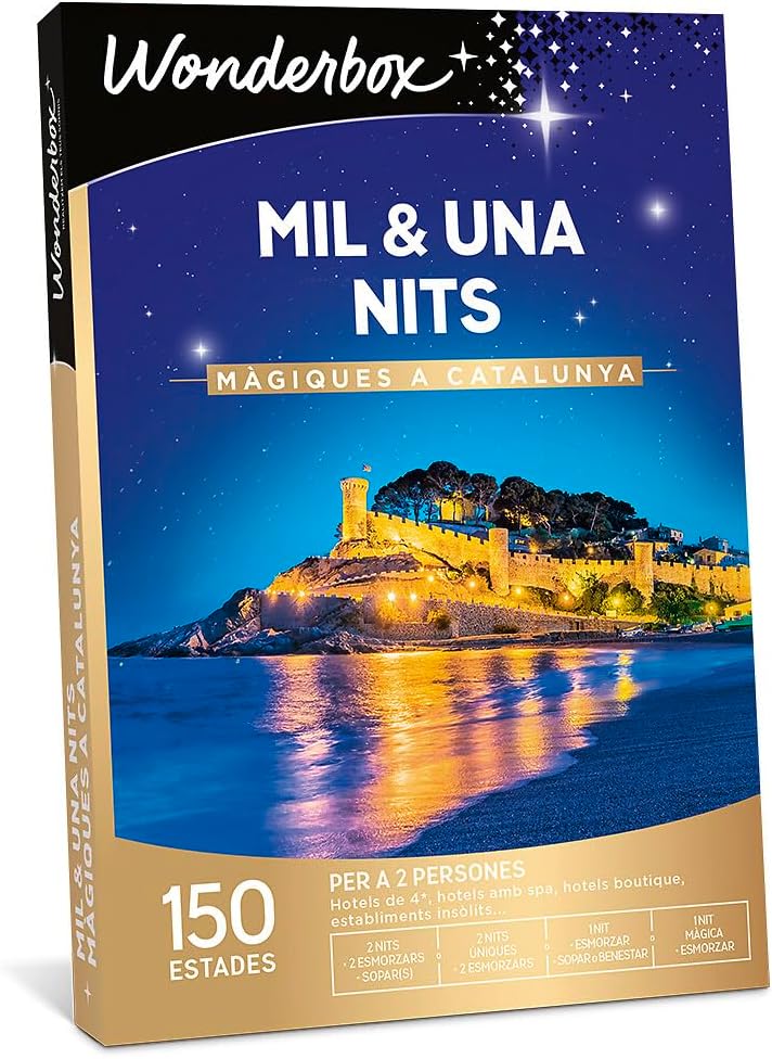 Wonderbox - Caja Regalo - Mil & una Caja Regalo Noches mágicas para Descubrir Cataluña Wonderbox