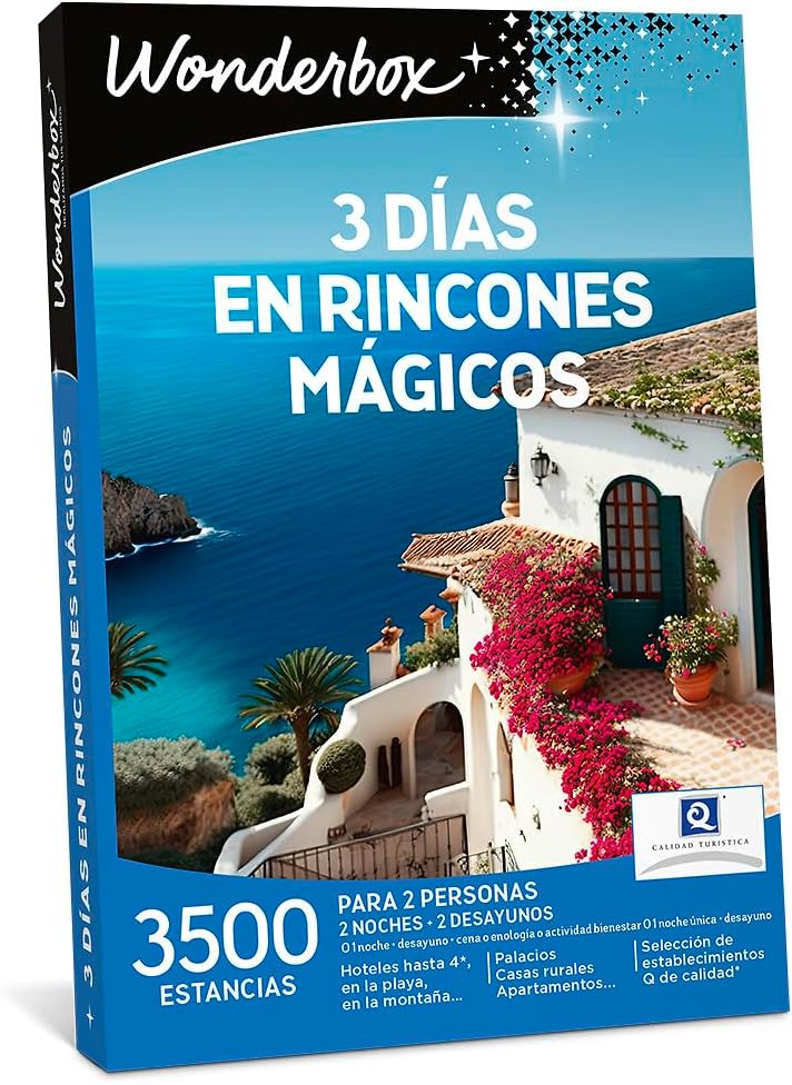 Wonderbox - Gift Box - Three days Caja Regalo - Tres días en rincones mágicos Wonderbox
