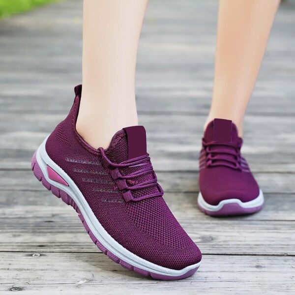 Zapatillas Running Mujer Cordón Elástico