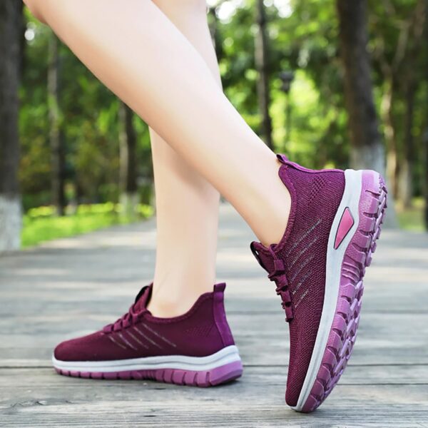 Zapatillas Running Mujer Cordón Elástico