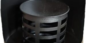 Pellet Stove Hat, Horizontal Pellet