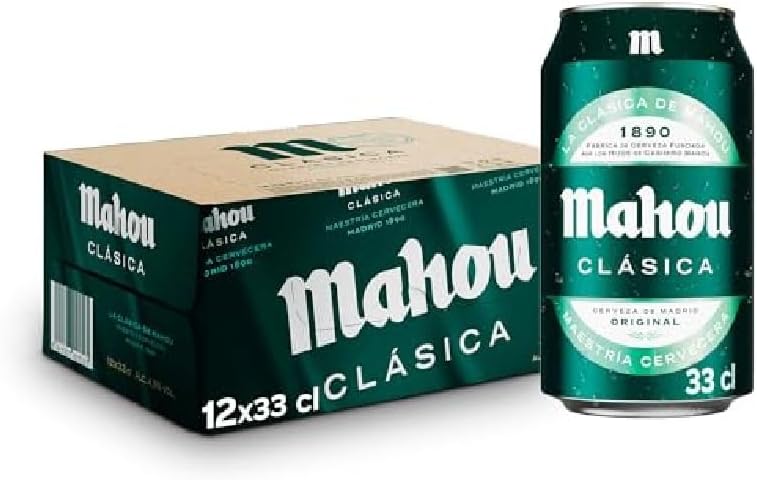 Mahou Classic, Pack 12 Latas x 33cl,