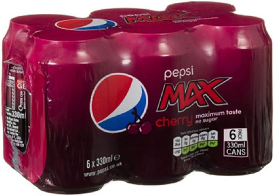 Pepsi Max Cereza 330 ml (Paquete de 24) Pepsi Max Cereza 330 ml (Paquete de 24)