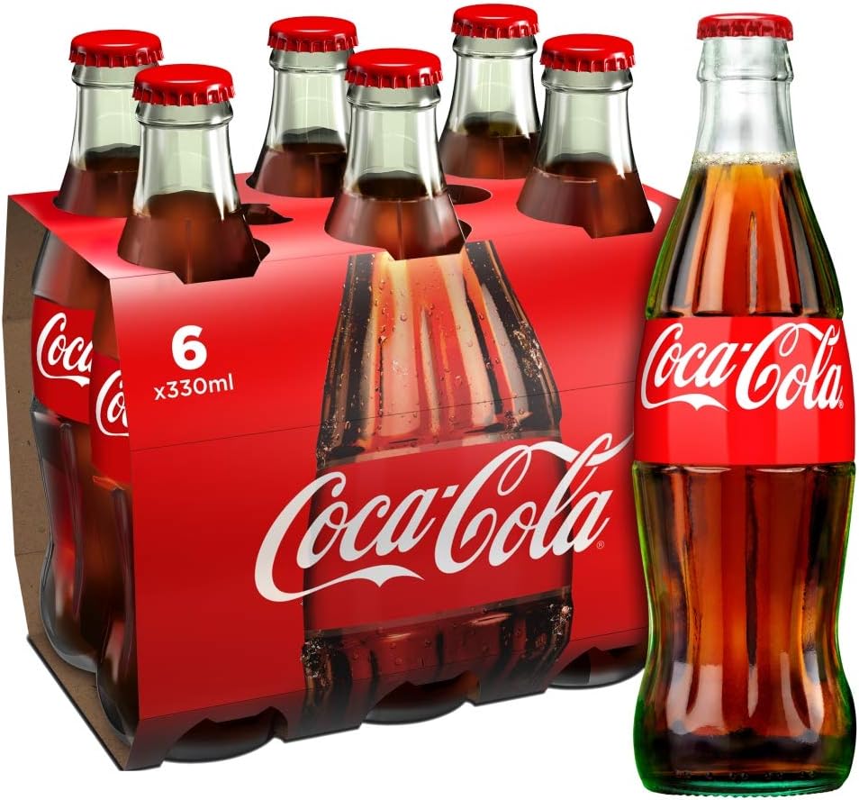 Botella de cristal de Coca-Cola, 6 x 330 ml Botella de cristal de Coca-Cola, 6 x 330 ml