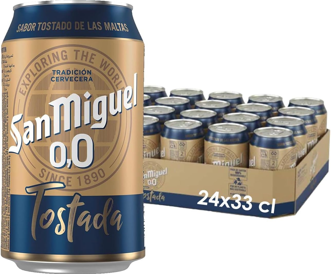 Tostada San Miguel 0.0, Pack 24 Latas