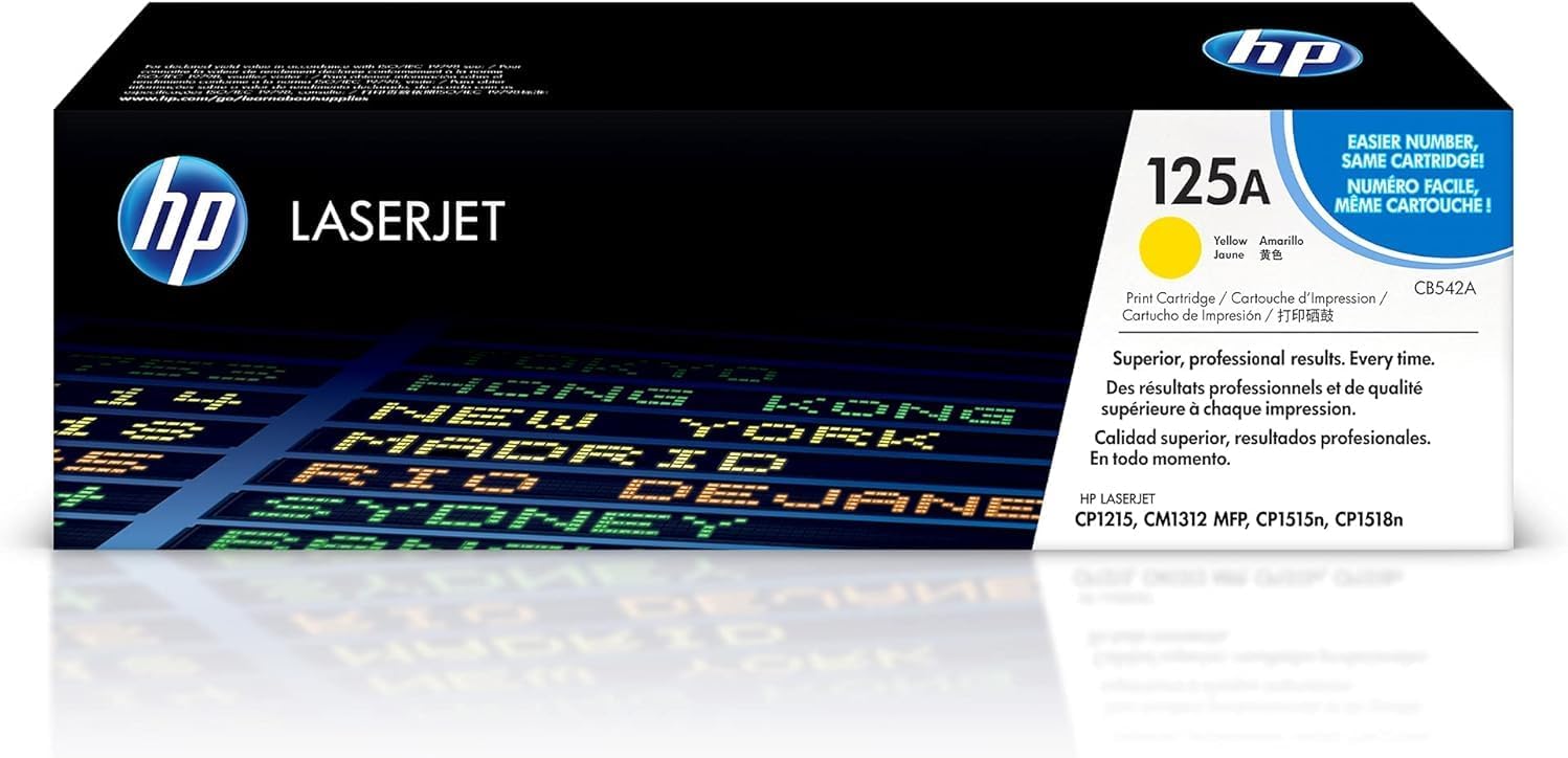 HP 125A CB542A Amarillo Original