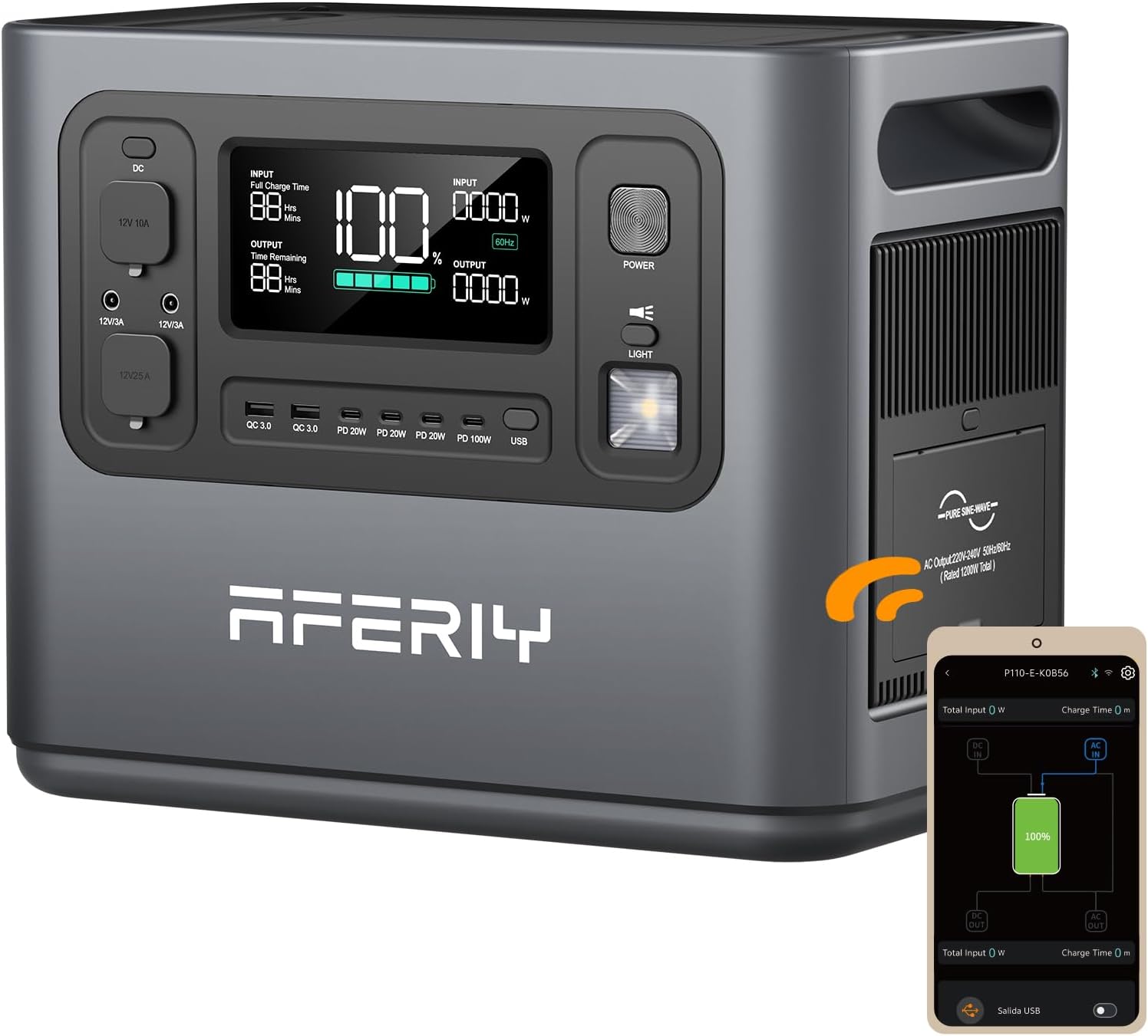 Generador eléctrico portátil AFERIY