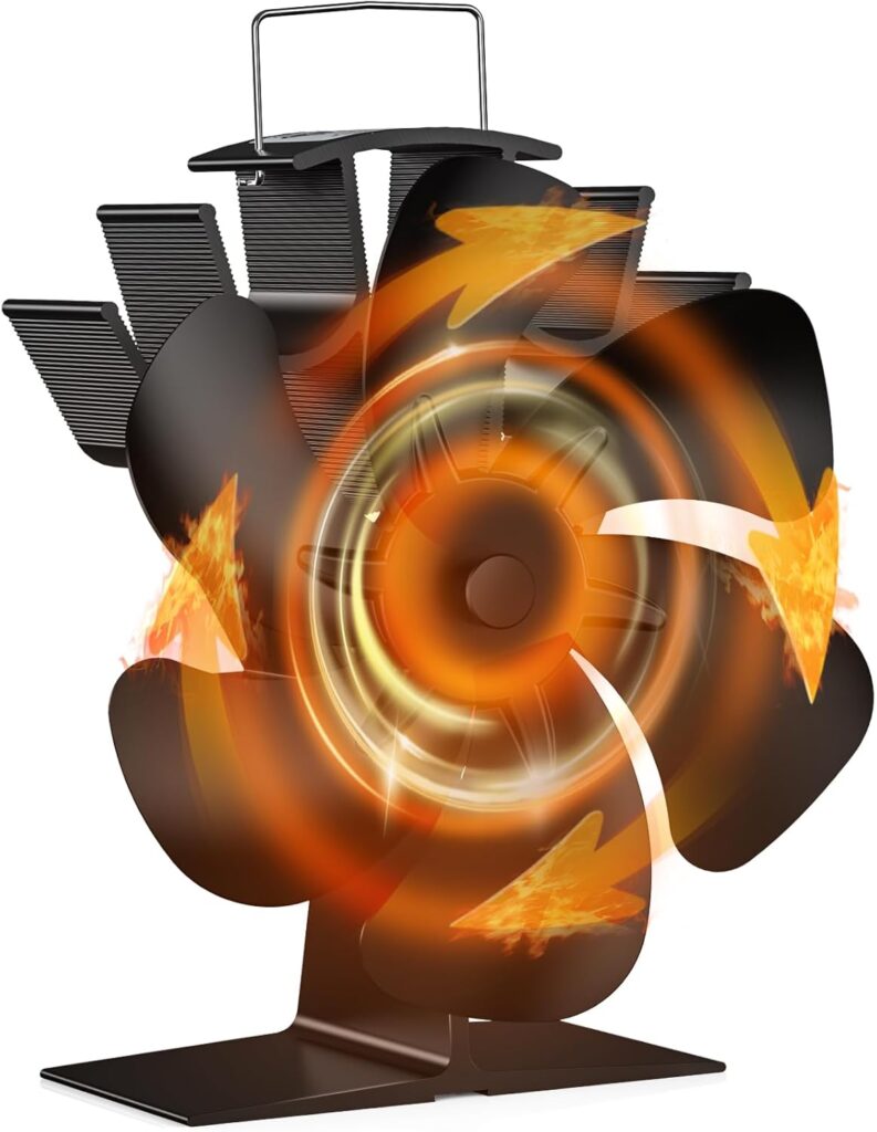 Wood Poele Fan, Heat Fan with 4