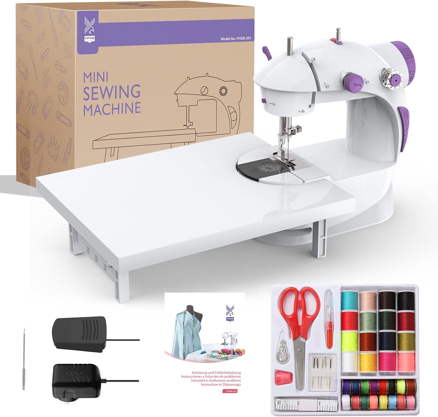Mini máquina de coser KPCB con