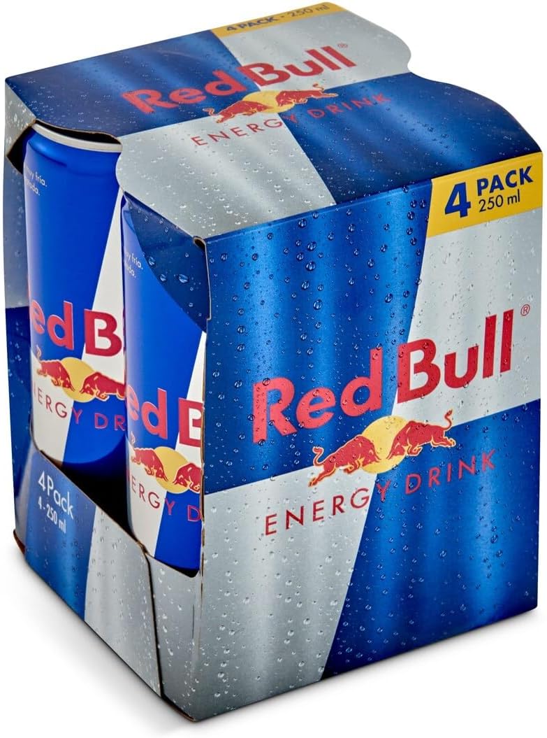 bebida energética RED BULL pack 4 latas
