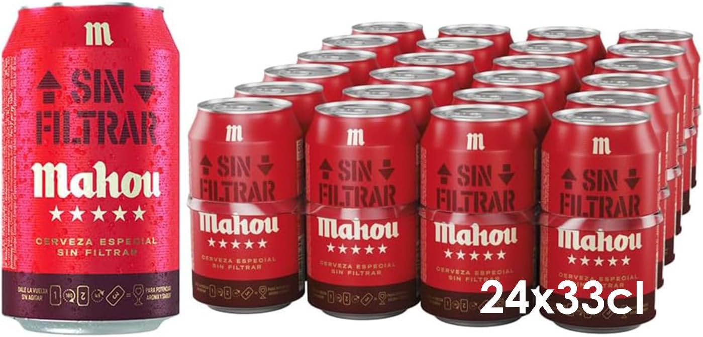Mahou Sin Filtrar, Pack de 24 latas Mahou Sin Filtrar, Pack de 24 latas