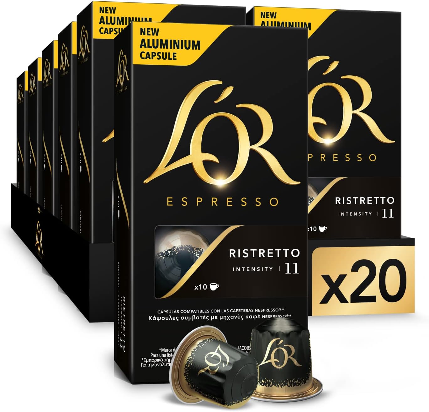 Cápsulas de café expreso L'OR Ristretto