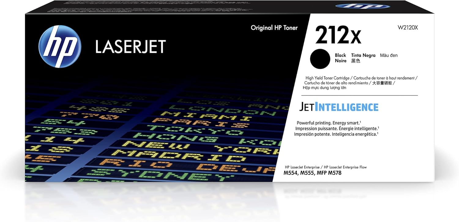 HP 212X W2120X Negro Original Alto