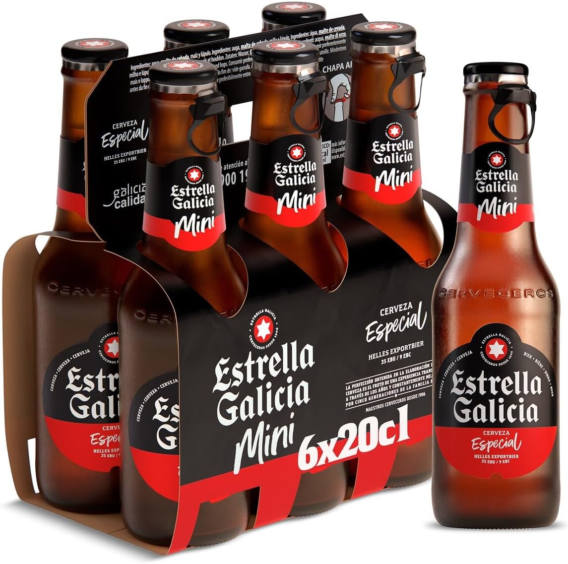 ESTRELLA GALICIA Mini cerveza rubia