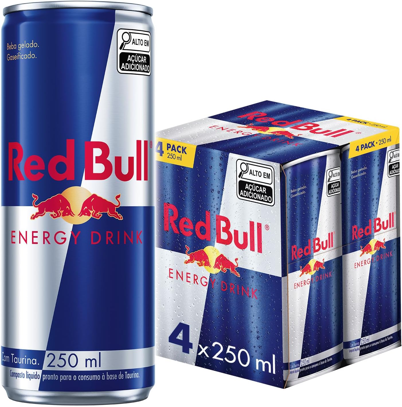 Bebida energética Red Bull, 4 x 250 ml