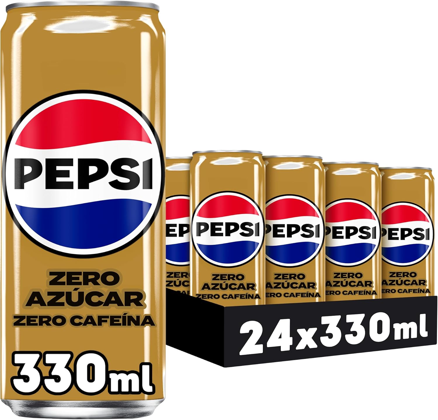 Pepsi Zero Sin Cafeína, 330 ml,