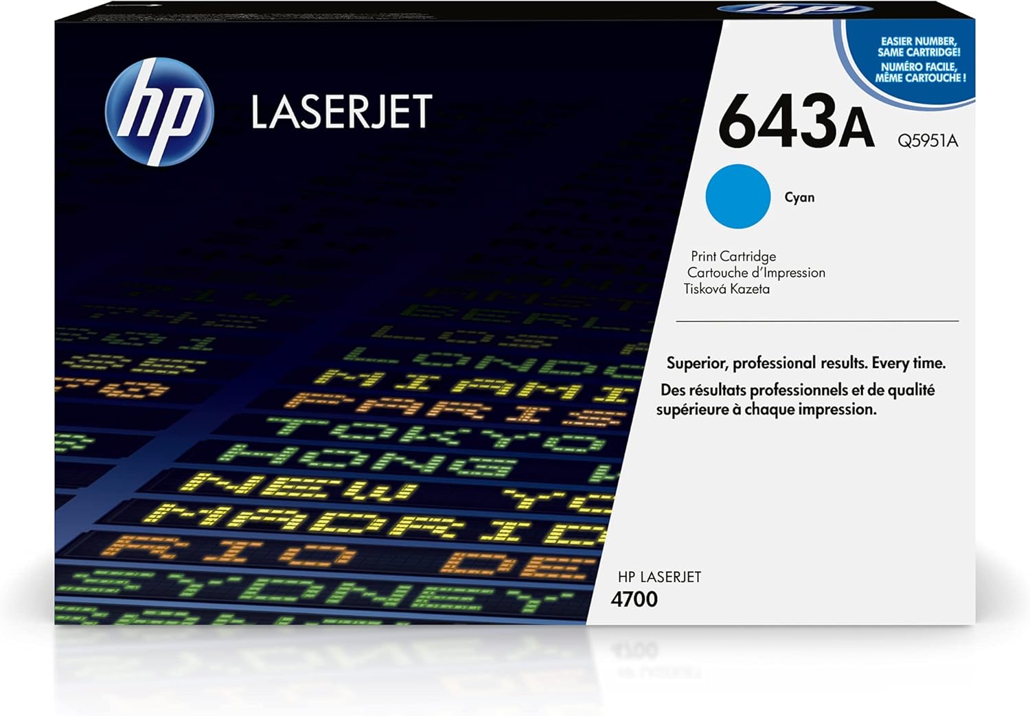 Tóner Original HP 643A Q5951A Cian