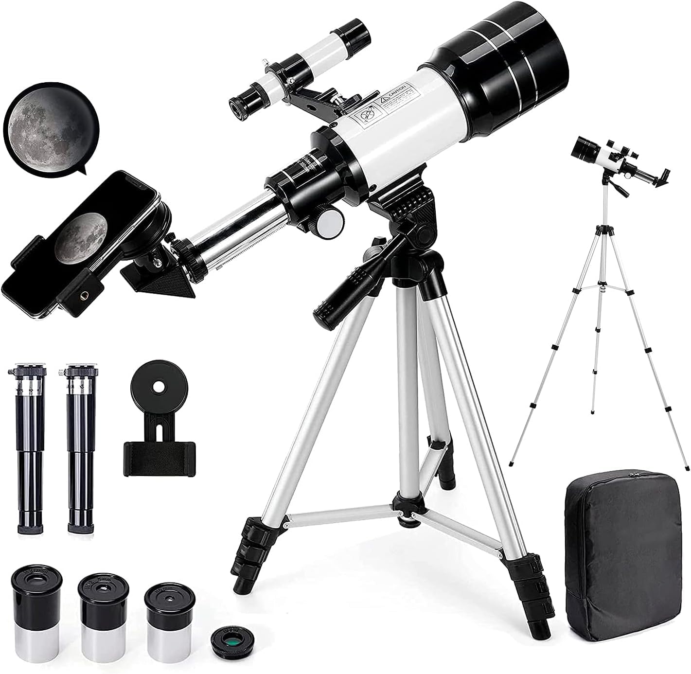 Telescopio astronómico para niños y