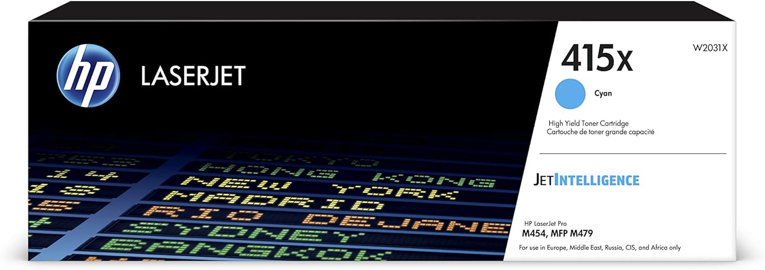 HP 415X W2031X Cian Alta Capacidad