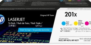 HP 201X CF253XM, cian, magenta y HP 201X CF253XM, cian, magenta y