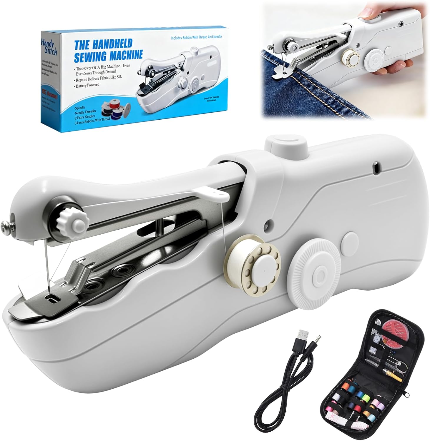 Máquina De Coser Portátil, Mini Quick Máquina De Coser Portátil, Mini Quick