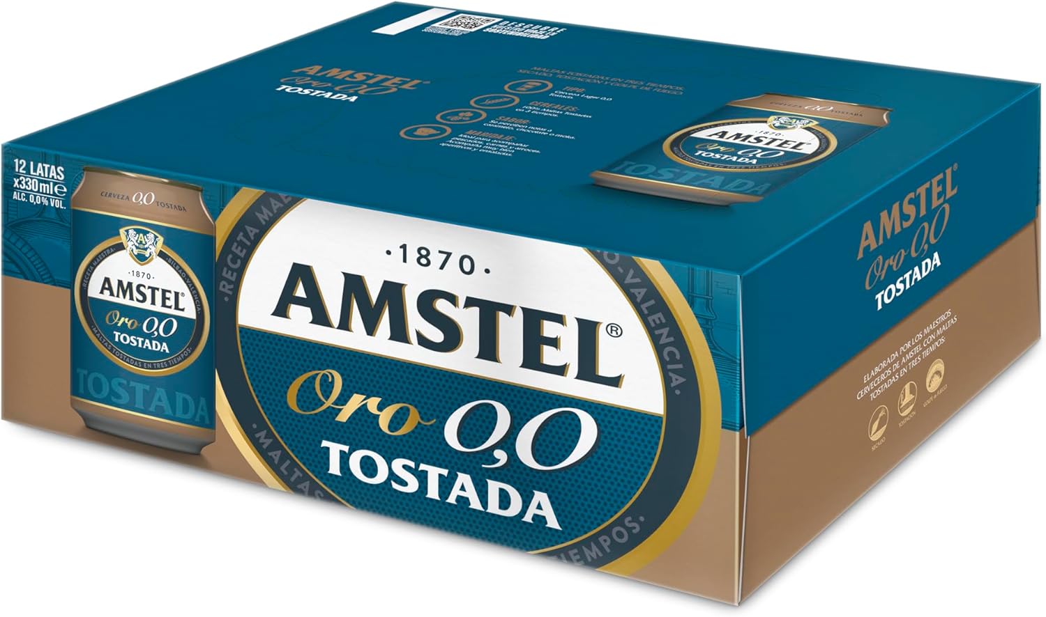 Tostada Amstel Gold 00 Sin Alcohol