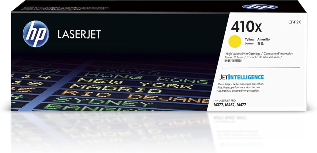 HP 410X CF412X Amarillo Alta Capacidad