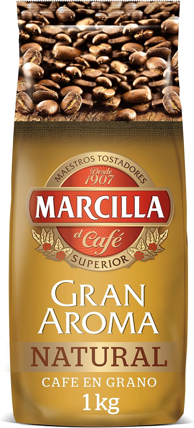 Café Marcilla Natural en Grano 1 kg