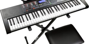 Kit de piano y teclado Rockjam 61 con