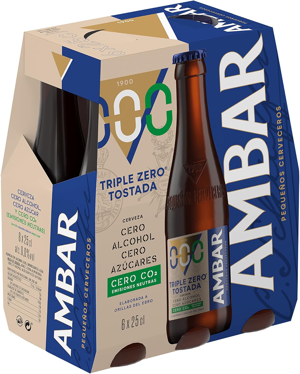 Tostada Ambar Triple Cero - Pack 6