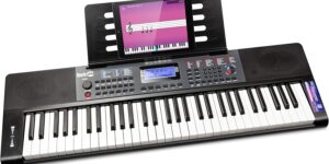 Piano con teclado RockJam de 61 teclas con Piano con teclado RockJam de 61 teclas con