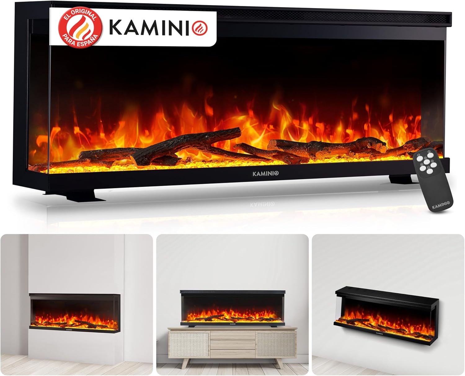 Chimenea Eléctrica Lea - 3 en 1