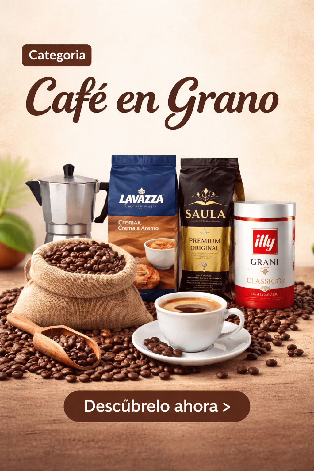 Café en grano, variedades y marcas
