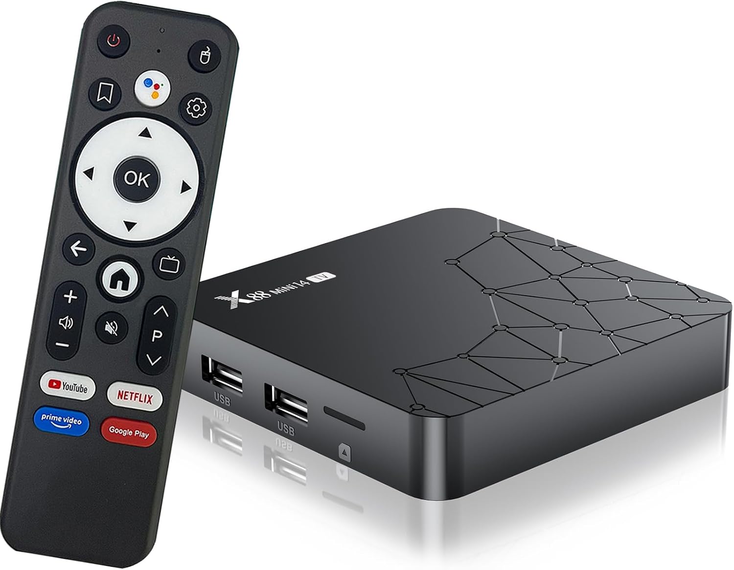 Caja de TV Android 14.0, Dulmssxy Mini