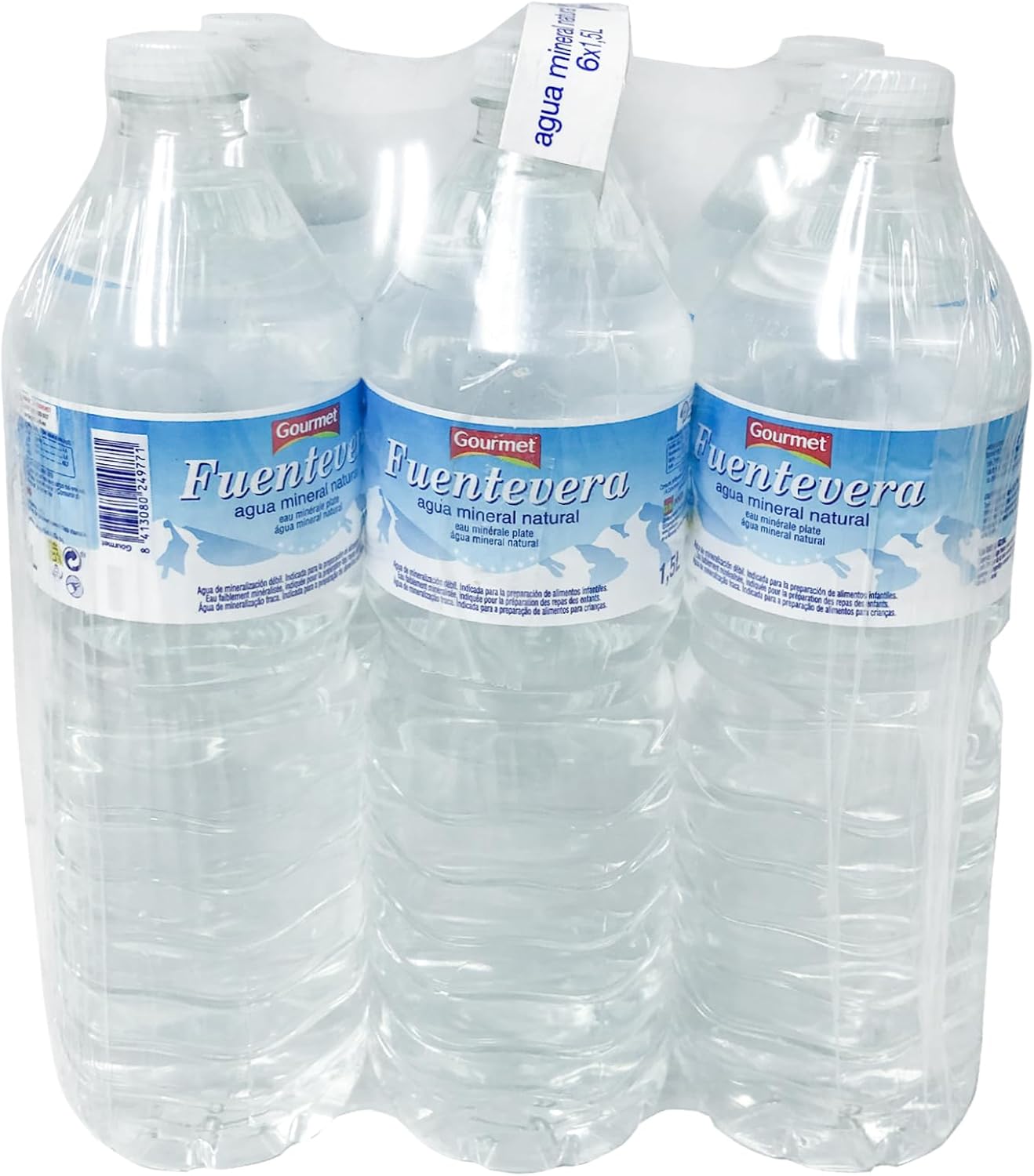 Agua Mineral Gourmet Etiqueta Blanca,