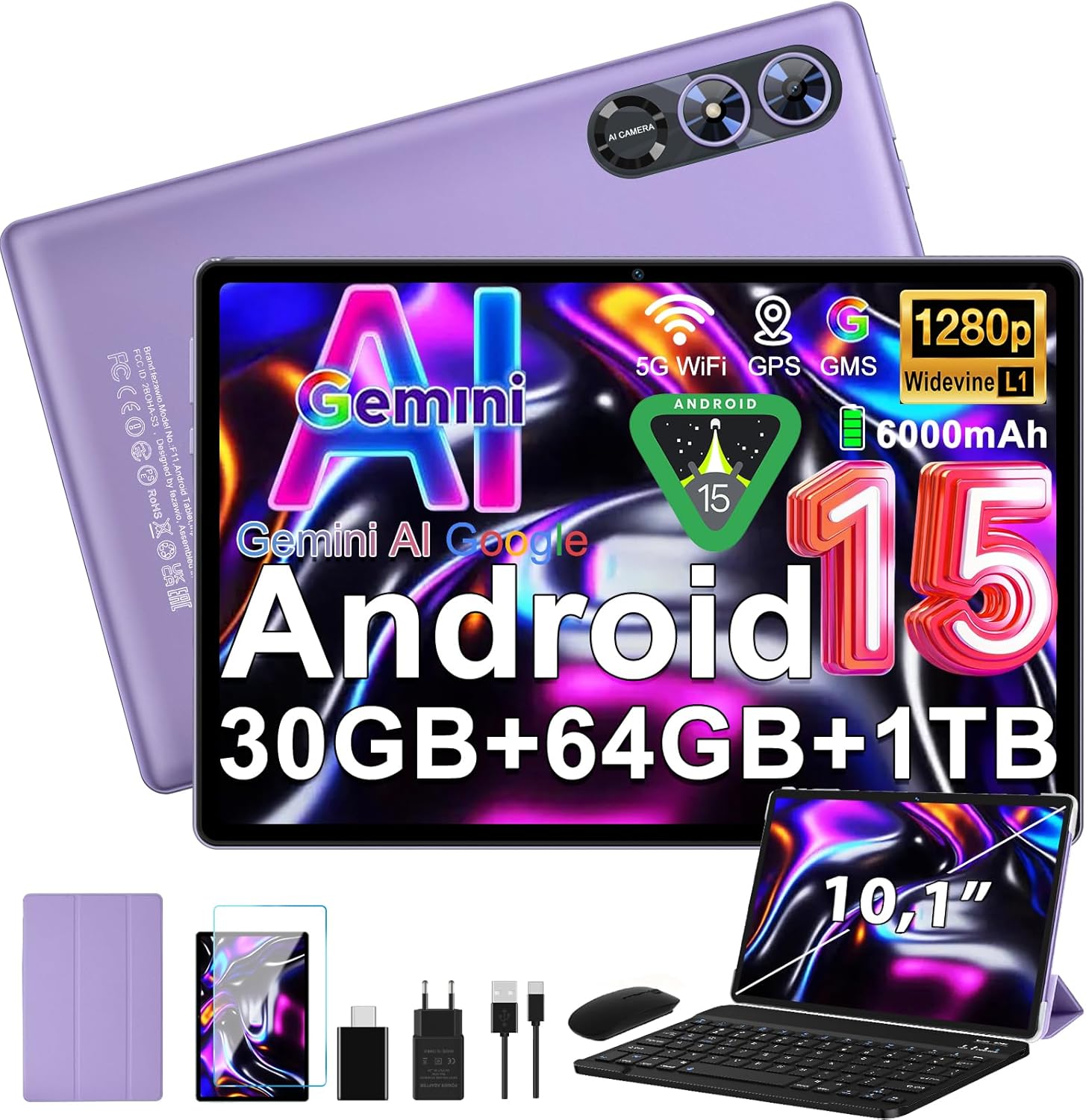 Tablet Android 15 de 10 pulgadas Géminis Tablet Android 15 de 10 pulgadas Géminis