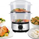 Vaporera de 5 Litros con Temporizador BEPER BC.261 Vaporera eléctrica 5 litros color inox, marca Beper