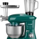 Kubo Robot de Cocina, Capacidad 6L Robot de cocina Kubo verde, vaso de cristal, bol acero inoxidable, tapa, contro manual.