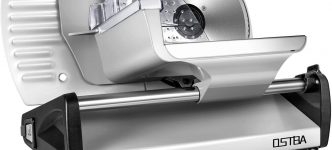 OSTBA – Cortafiambres Eléctrico Cortafiambres Ostba color acero inoxidable.